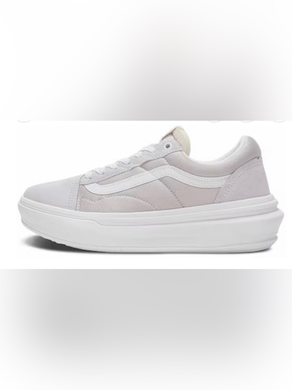 Vans Old Skool Overt CC 'Light Grey White' Women’s White Platform Old Skool Sz6